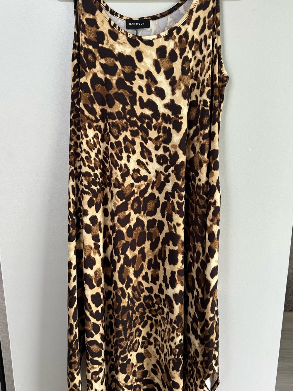 Rae Mode Leopard Print Sleeveless Maxi Dress - Brown/Tan/Black